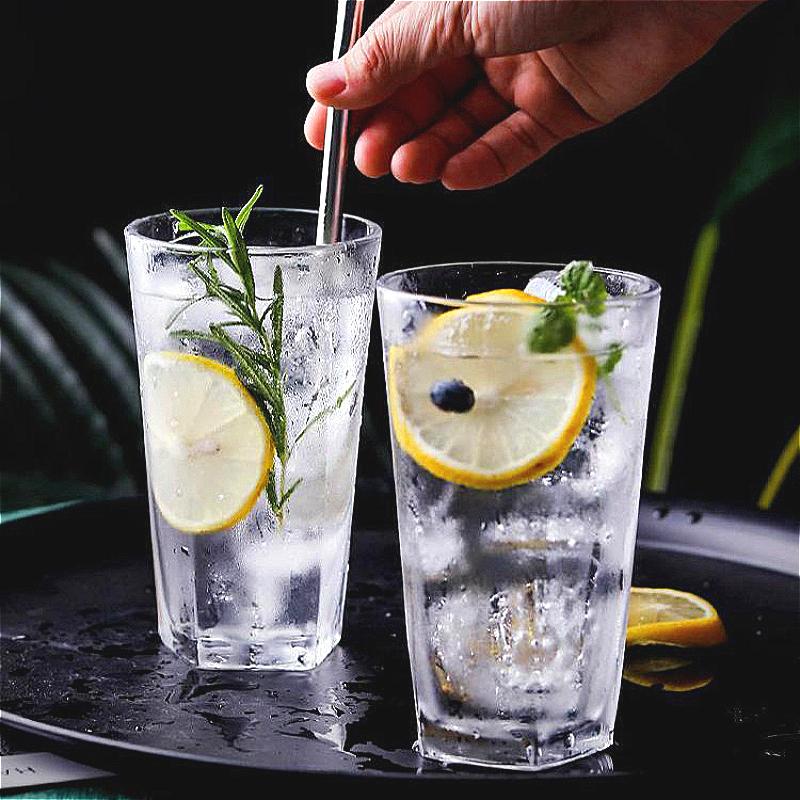 Thick Bottomed Whiskey Glass Juice Beverage Cups Bar Transparent Cocktail Glass Drinking Glasses Cold Drink Mug Home Glassware