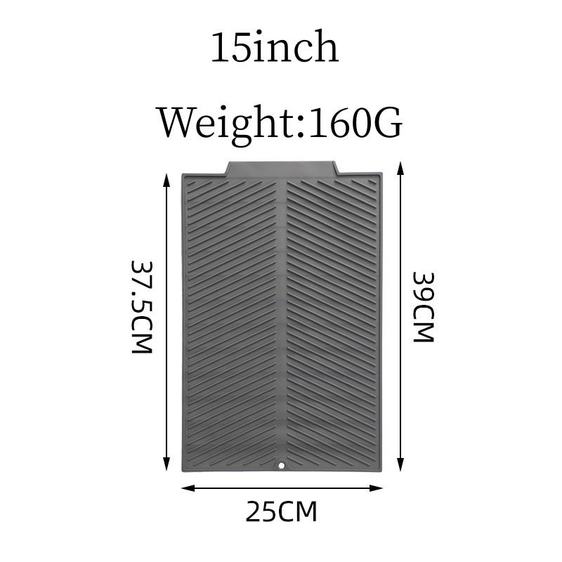 

15/16/19 дюймов, силиконовая защита для столешницы, многофункциональные кастрюли мега-размера, коврик для слива посуды, термостойкий горшок для кухонной посуды