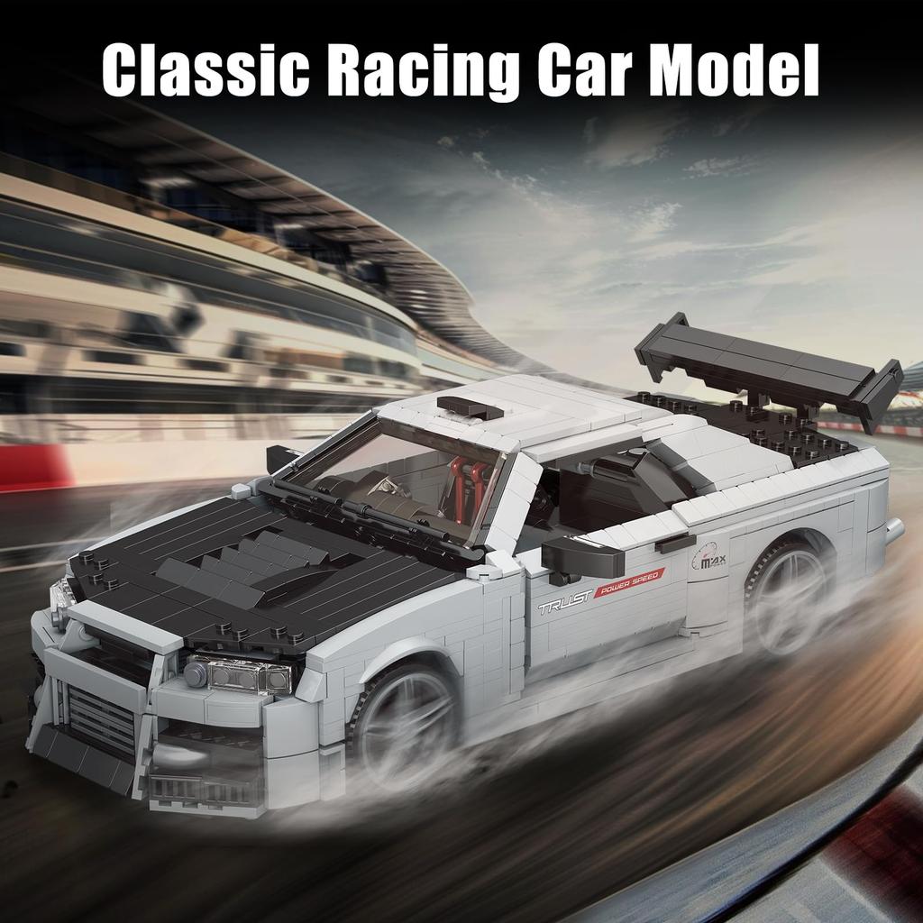 Mold King 10113 stavebnice sportovního auta vědy a techniky, 1471dílná sada modelu auta, autíčko, závodní auto dětský dárek (statický