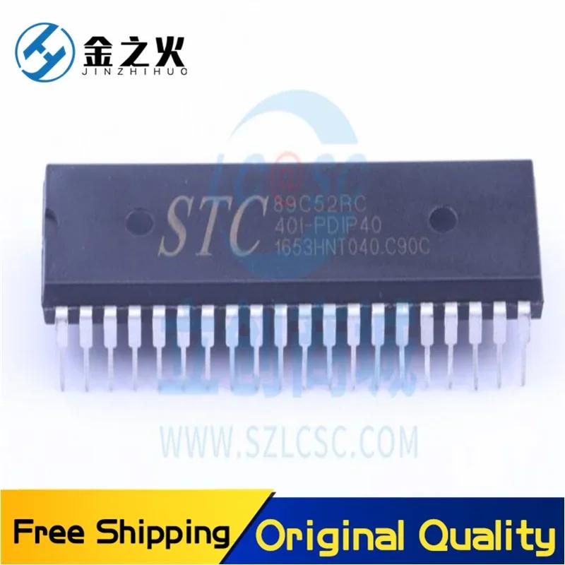 10pcs/lot  Free Shipping  STC89C52RC-40I-PDIP40   Original Stock   Many Please Contact Us