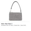 Alexander Wang Rhinestone Clutch Underarm One Shoulder Handbag Mini Women's White Zircon 20C220P265