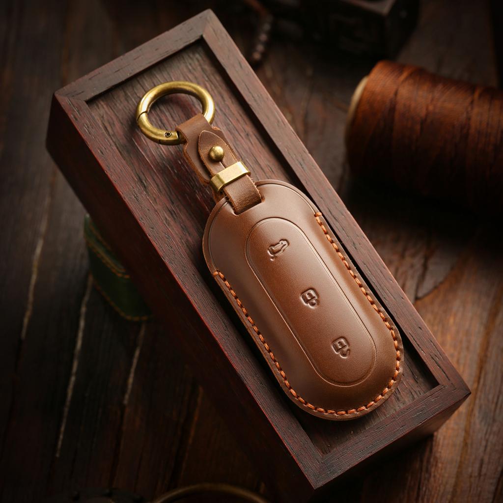Retro Key Cover for Ideal L7 Key Bag L8 L6 Car Keychain L9 One Mega Leather Case