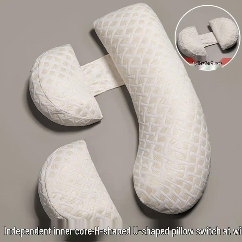 U-förmiges Schwangerschafts- und Stillkissen, waschbares Baumwoll-Lendenstützkissen