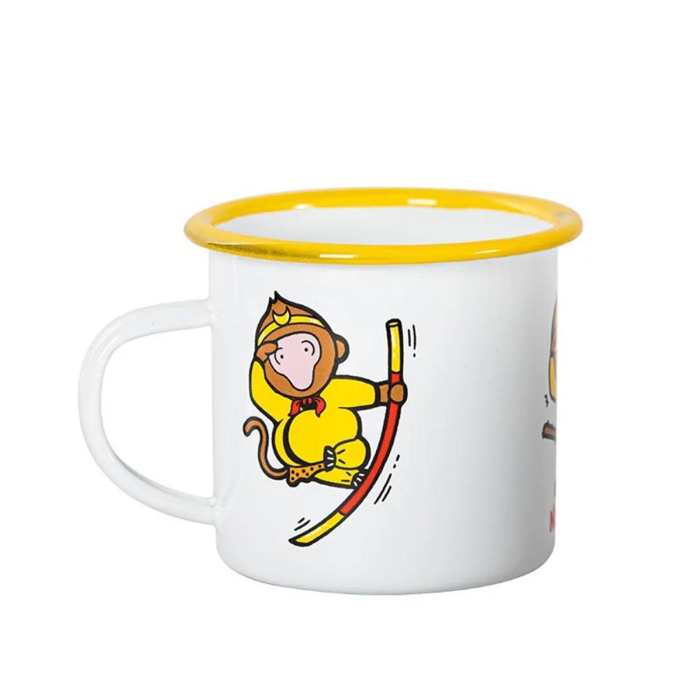 Silný smaltovaný hrnek špičkové kvality 380 ml s cákanci