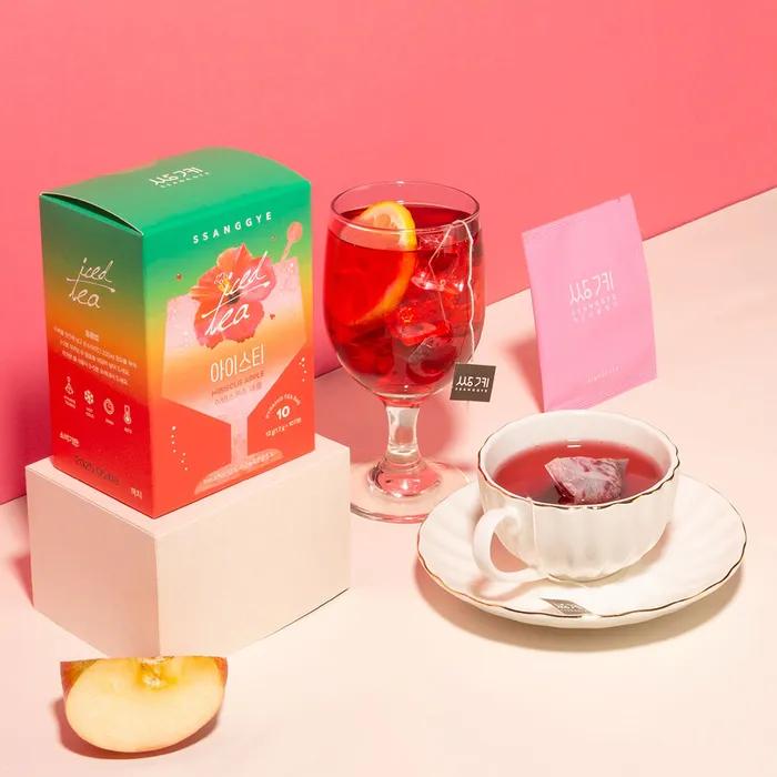 Zero Ice Tea 10 Tea Bags 3 Types 1+1 (Green Tea/Yuja/Hibiscus Apple)
