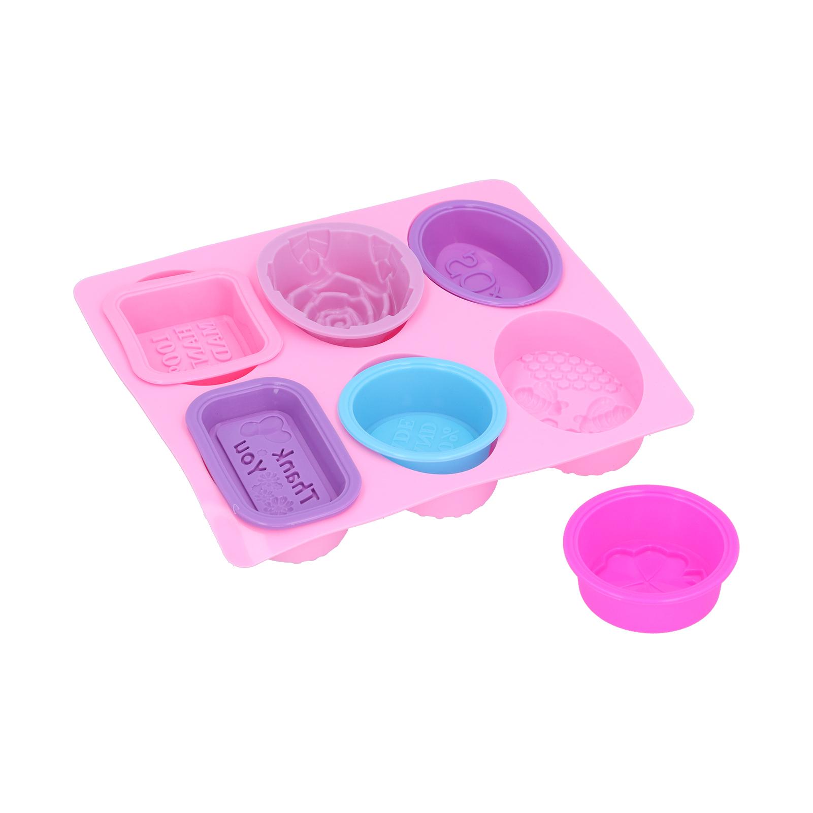 

7Pcs Silicone Mold Food Grade Portable Multifunctional Cake Mould for Dinner Party Camping