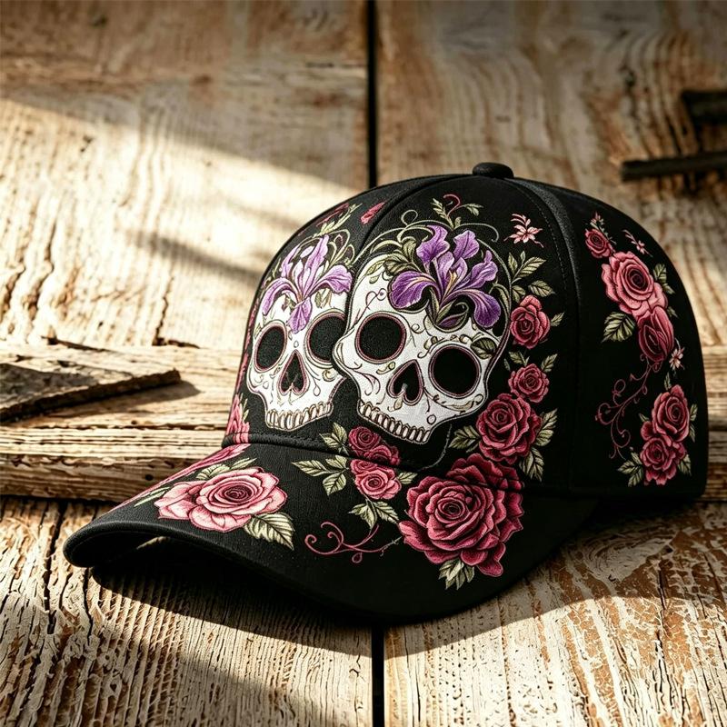 Gorra de Béisbol Estilo Callejero Americano Sombrero con Estampado de Halloween Sombrero Casual Diario para el Sol