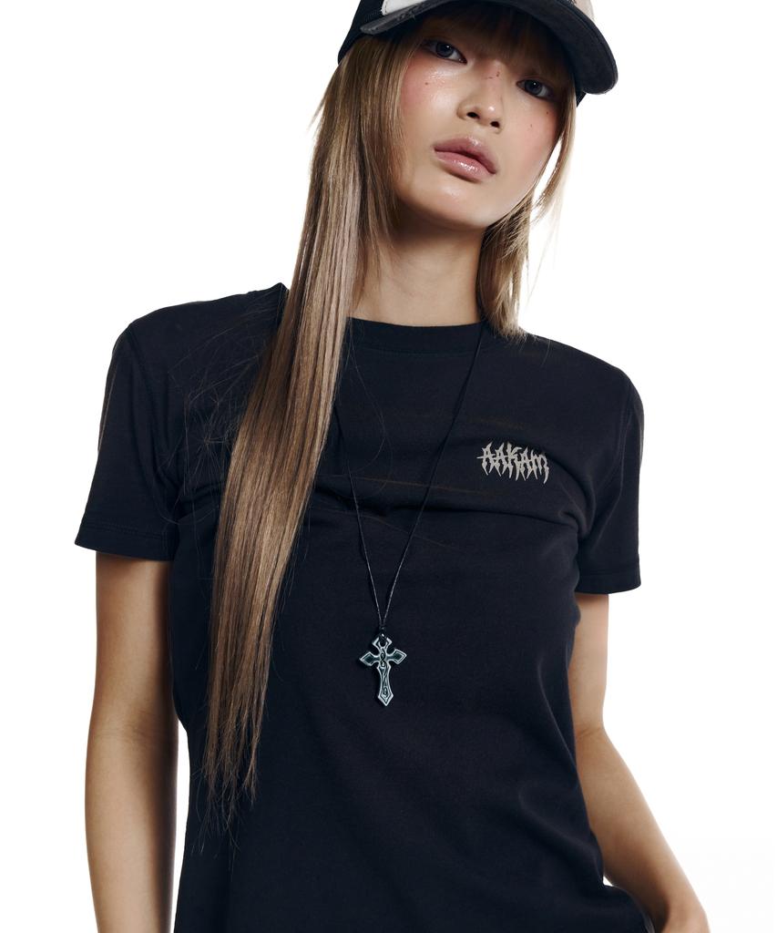 AAKAM Dirty Spray Bone Half Top (Black)