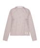 Covernat Woman Mesh Turtleneck Long Sleeve Light Pink