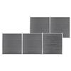 Garden Fence - VIDAXL - WPC 872x186 Cm - Grey - Modular Panels - Rust-Resistant