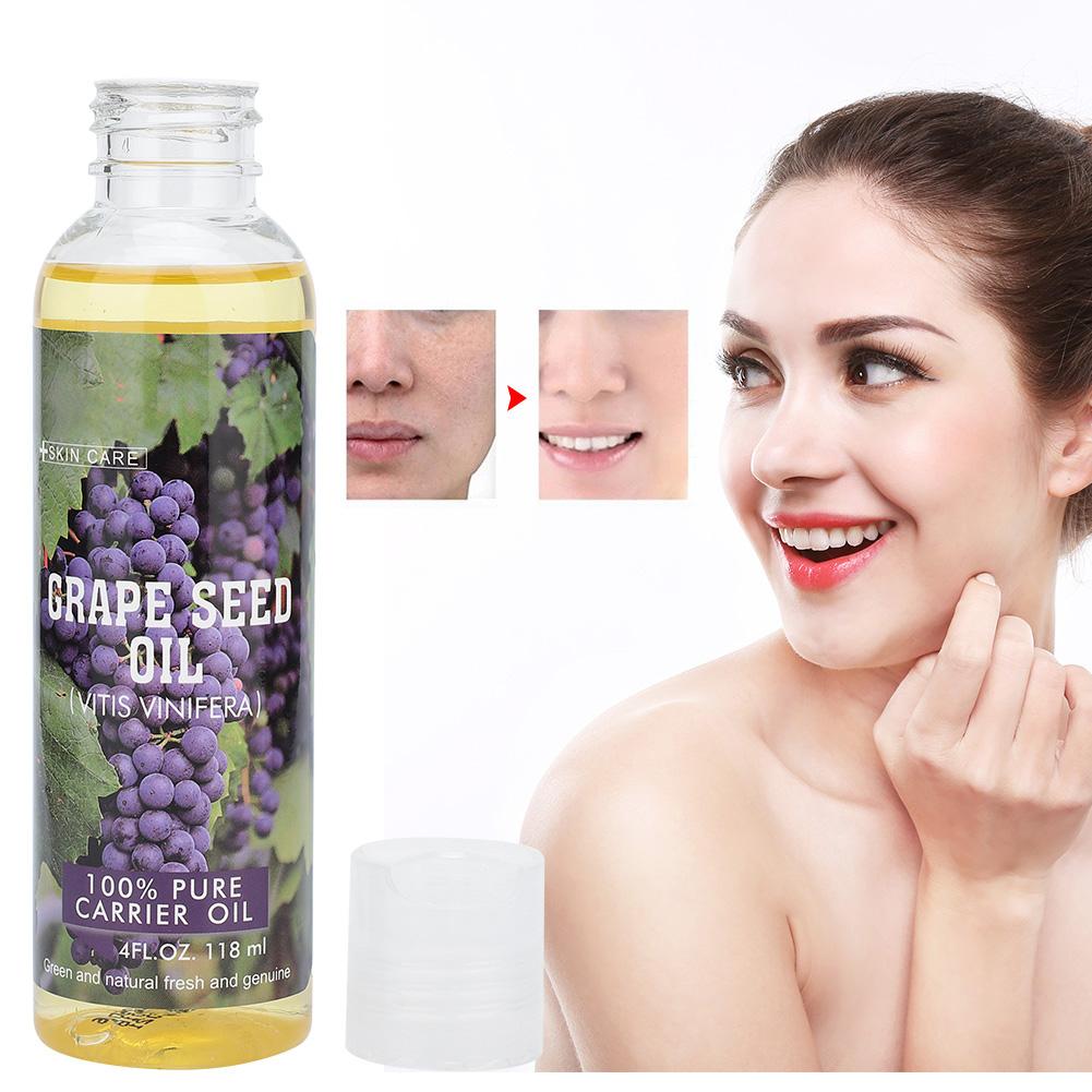 118ml Pure Natural Grape Seed Carrier Oil Moisturizing Body Hair Care Oil