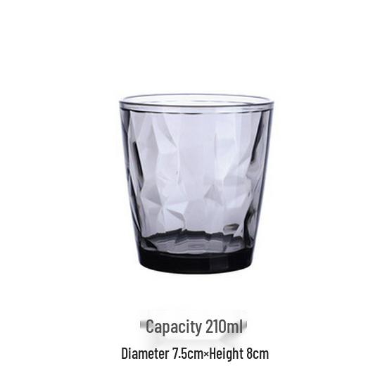 Colored Acrylic Water Cup: Transparent, Heat-Resistant, Drop-Resistant—Perfect for Mouthwash, Juice, Tea, or Beer.
