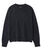 ULKIN Damaged Round Neck Knit_Charcoal