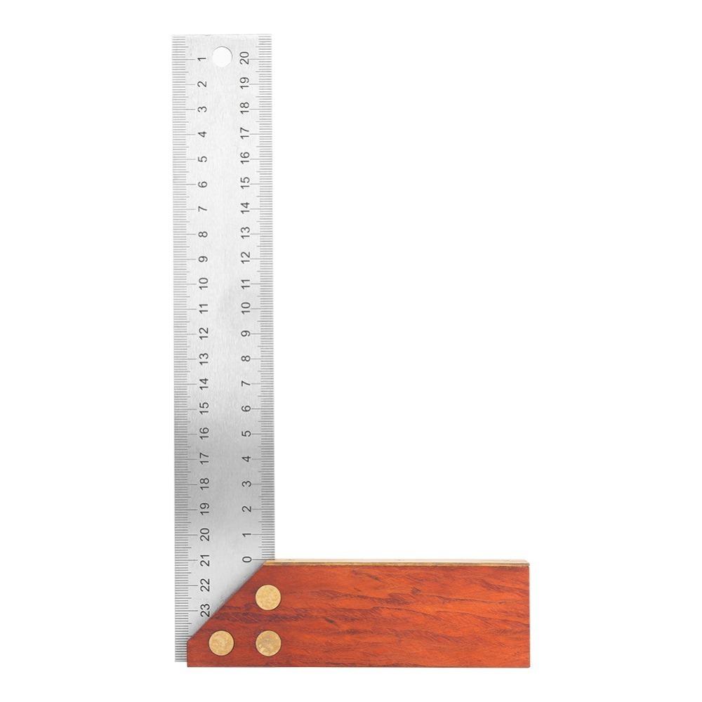 Stainless Steel Right Angle Ruler Multi Function Design Woodwork Square Ruler For Woodwork