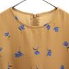 Mila Owen Floral Long Sleeve Long Dress F Brown X Blue Women Used