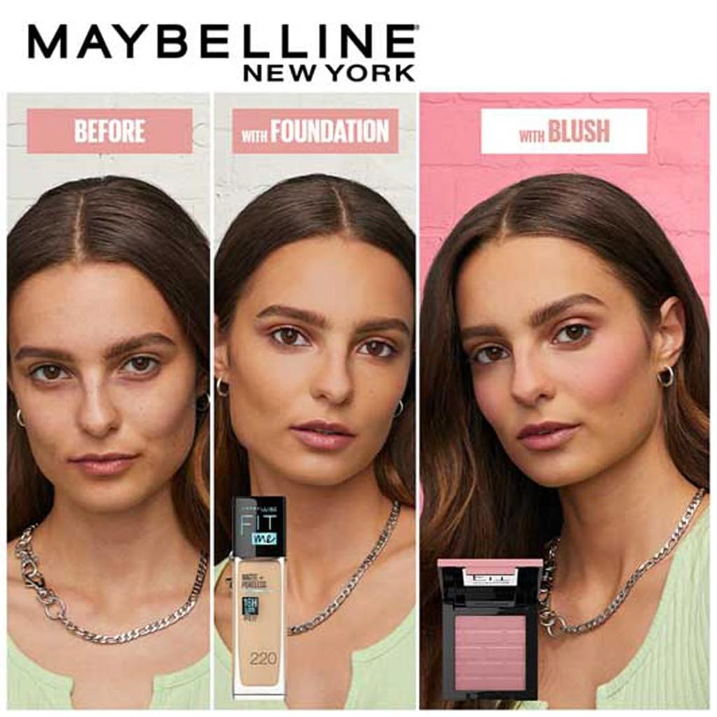 Maybelline New York Fit Me Mono Blush 20 Hopeful 4.5g Pack of 1 Long-Lasting Silky Smooth True Tone Cheek Powder 16 Hours Wear