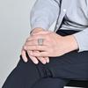 16mm Men's Glossy Square Stamp Ring, Fashionable and Personalized Ring 2025