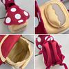 Double Shoulder Mushroom Backpack Large Capacity Student School Bag  Kids Gifts