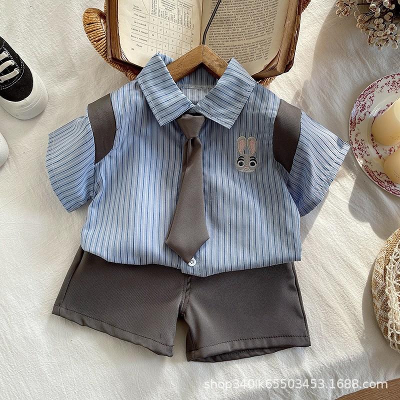 Baby Clothes Suit Summer Children Boys Fashion Shirt Shorts 2Pcs/Sets Kids Outfits Toddler Casual Costume Infant Tracksuits