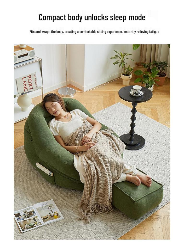 Compact Tatami Balcony Stool: Convertible Sleeper & Lounge Nest