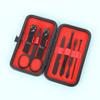 24-Piece Black & Red Manicure Set: Complete Nail Clipper and Beauty Tools Kit