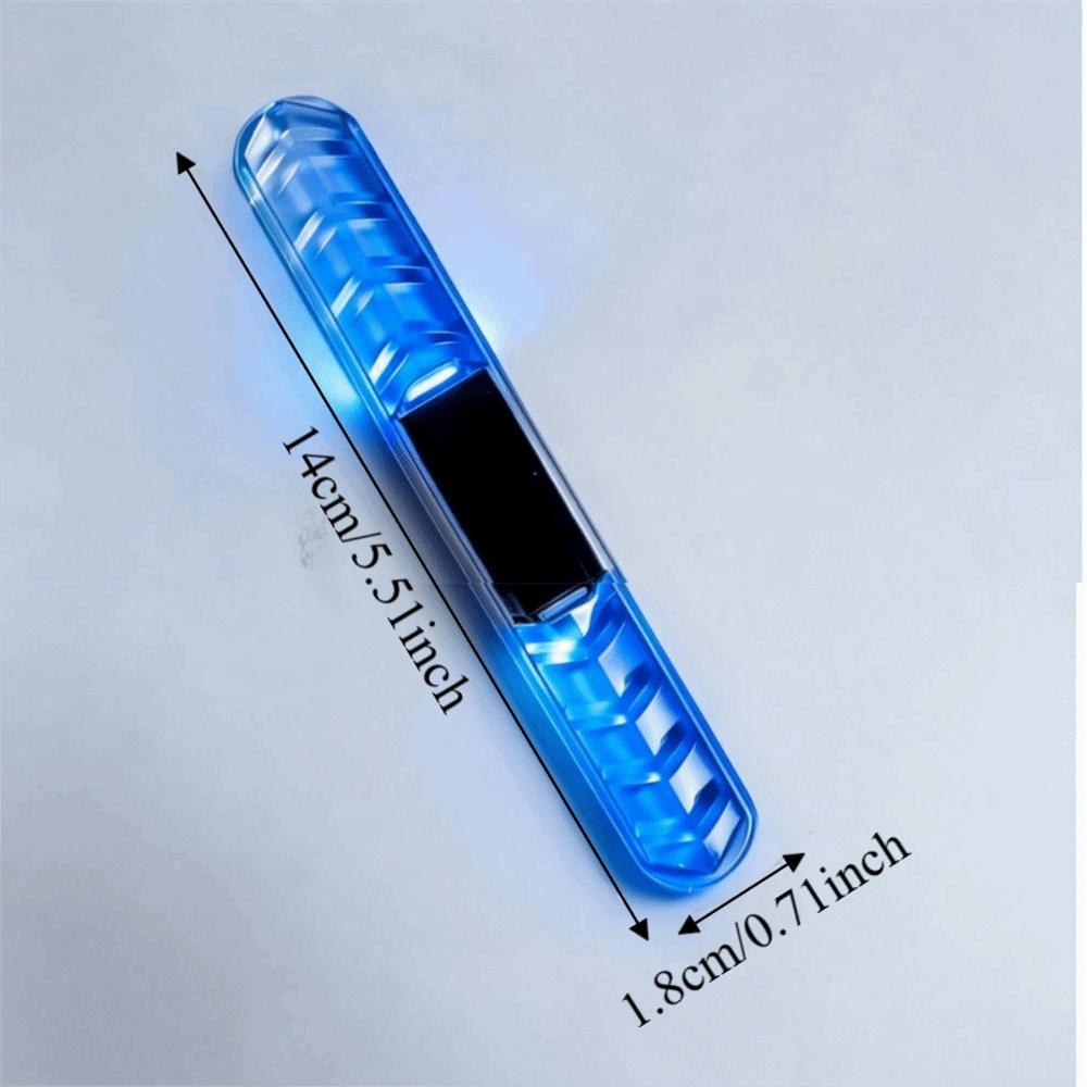 Colorful Dynamic Solar LED Strobe Flash Light LED Flashing Door Handle Protector  Motorcycle Use