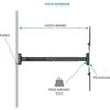 TM Electron Tmslc141 – Universal Swivel Wall Mount Bracket with Arm for Monitor or TV, Black 1236