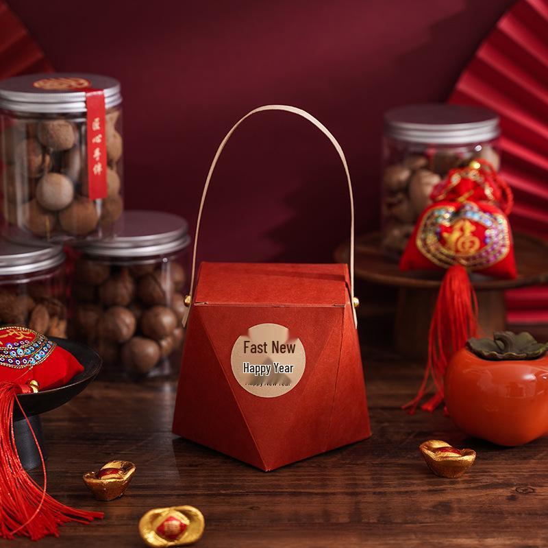 Luxury Nut Gift Box with Tote Bag for Hotel and Group Purchases - Large Size New Year Edition