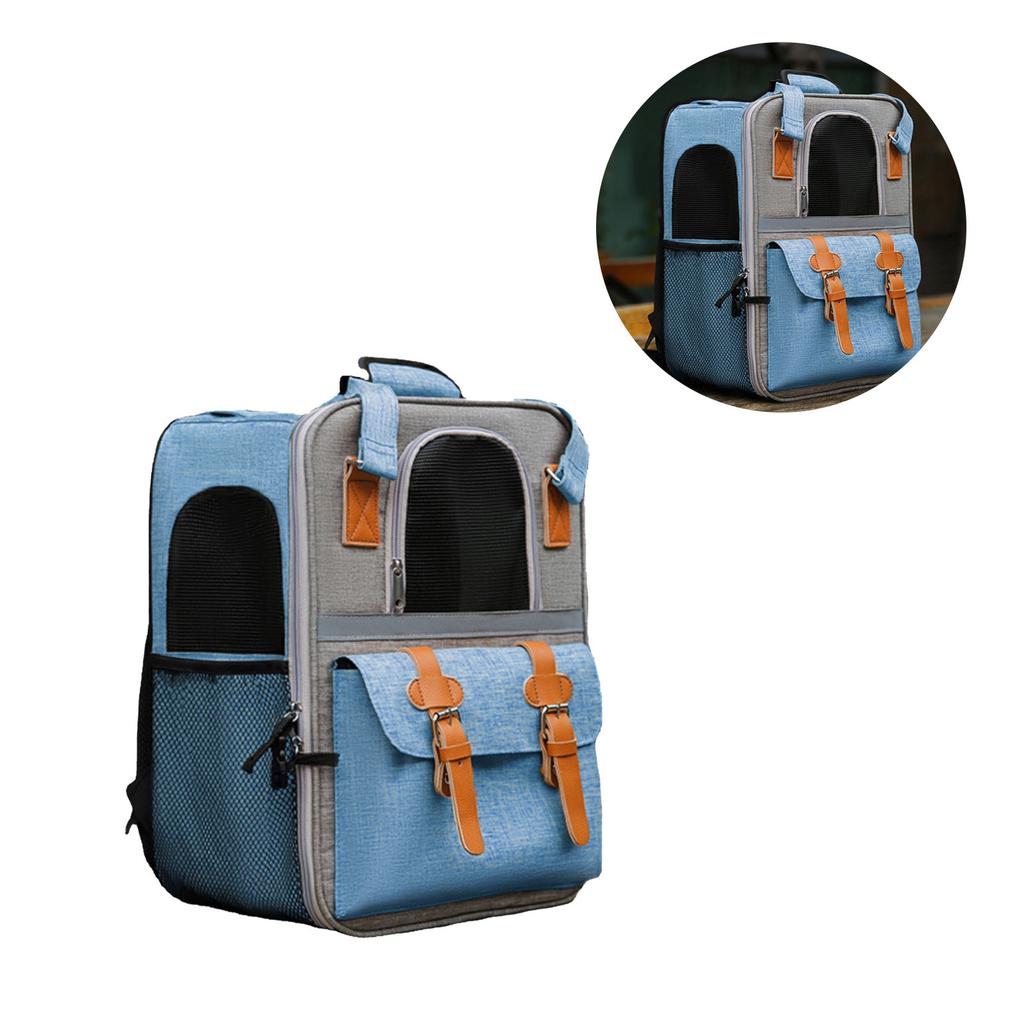 Haustier-Tragerucksack Tragbar Große Kapazität Reflektierend Atmungsaktiv Hunde-Rucksacktrage für Katzen