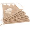 3 Meters Easter Rabbit Jute Burlap Banner Linen Flags Happy Easter Party Home Wall Hanging Decorations Vintage DIY Garland
