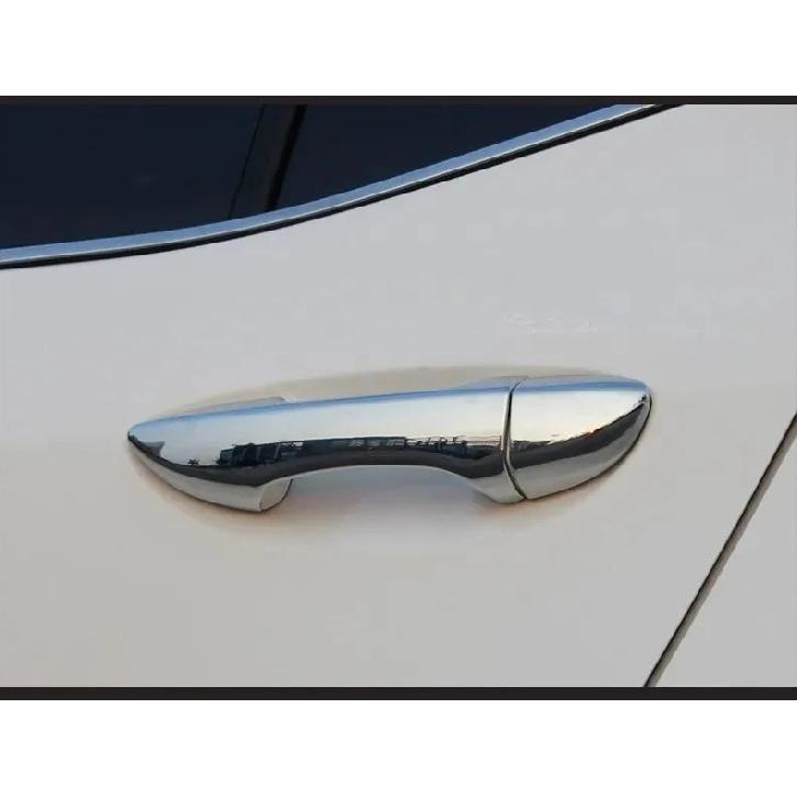 For Toyota Corolla LHD 2014 2015 2016 2017 2018 ABS Chrome Carbon Fiber Black DOOR HANDLE COVER TRIMS CAR STYLING ACCESSORIES