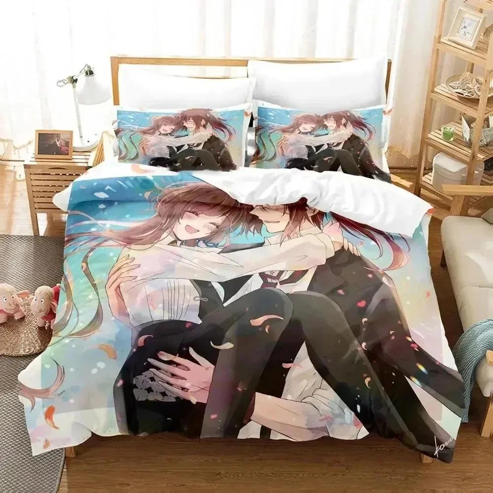 Luxury New 3D Print Anime Hoshino Ichika Project SEKAI Bedding Set Duvet Cover Bed Set Quilt Cover Pillowcase Queen Boys Adult
