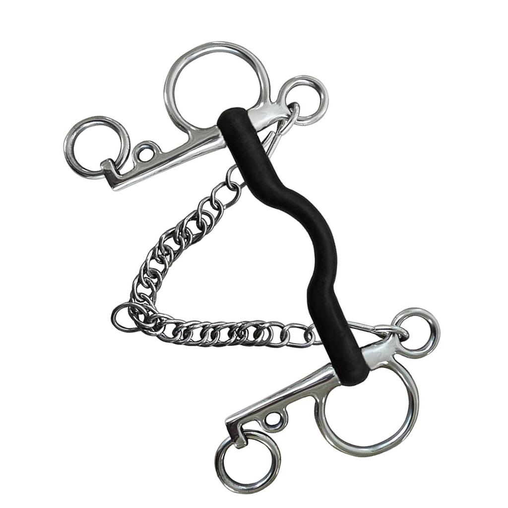 Reliable Horse Bit with Curb Hooks Chain Harness for Effective Training