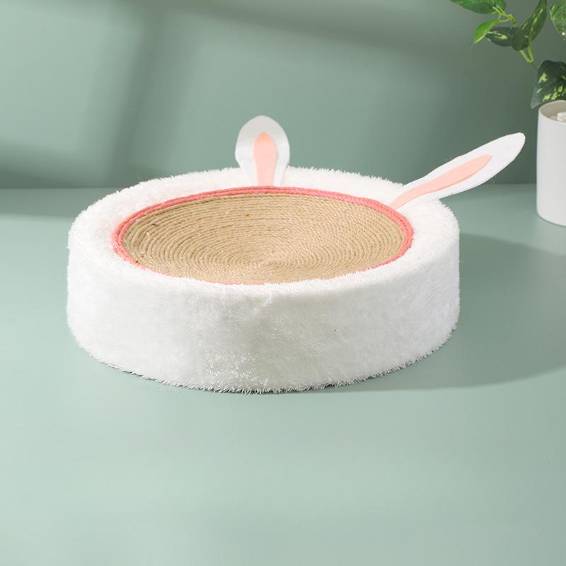 

Два-в-одном Кровать-когтеточка и Когтеточка Плетёная из пеньковой верёвки Плюшевая кровать для питомца Эксклюзивная кровать для кошки