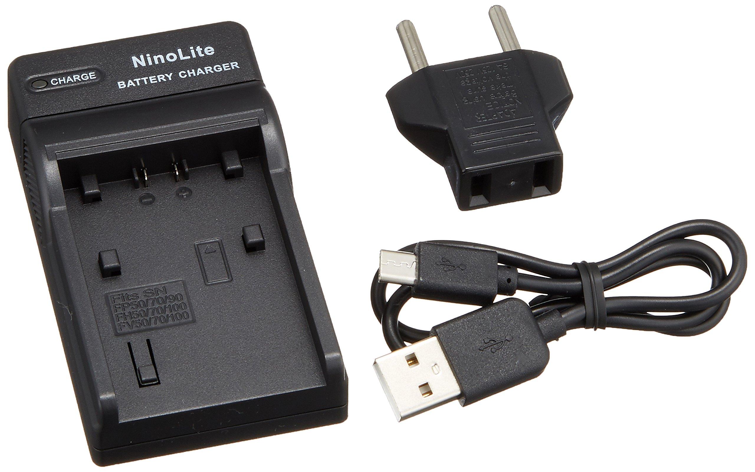 

NinoLite USB Charger for DC04/K4/A NP-FH100, NP-FH70, NP-FH50, etc.