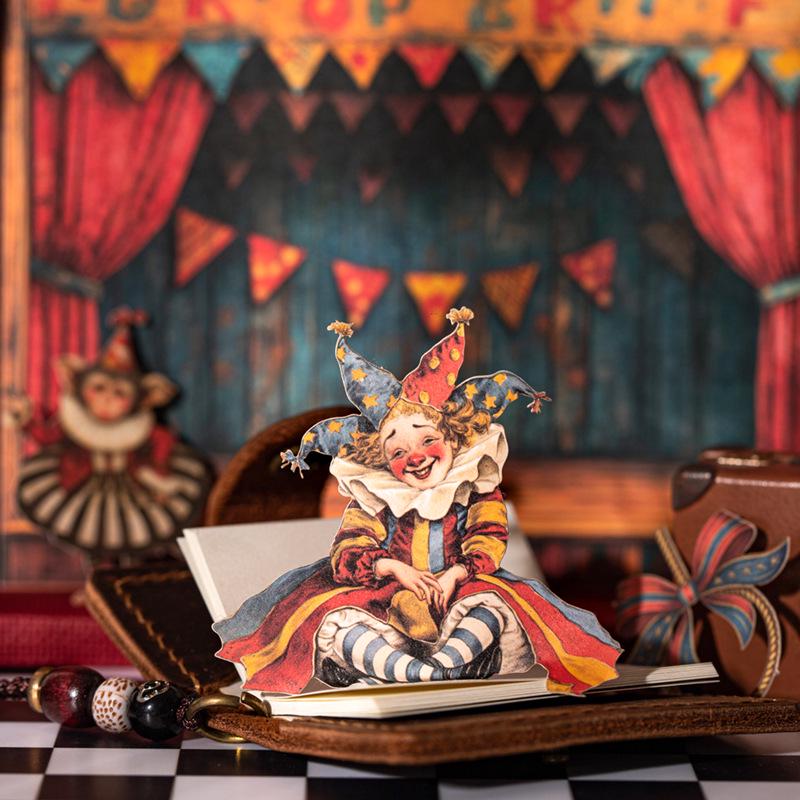 Carnival Circus Scenery Sticker Pack: 15 Sheets, 6 Styles