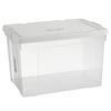 Clear Storage Box with White Lid