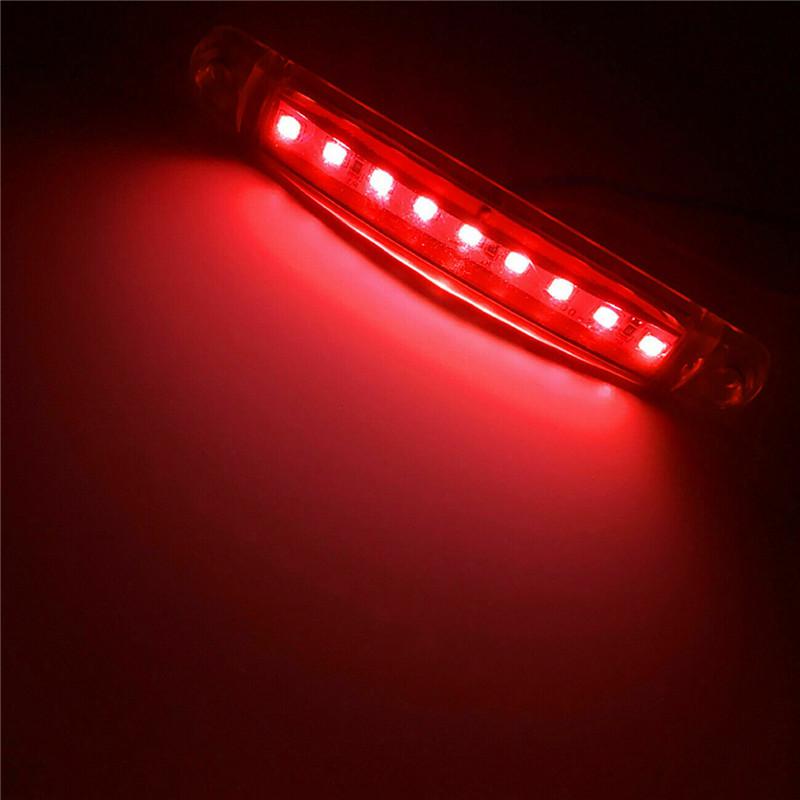 2PCS 9SMD Red Trailer Lights 12 V Side Marker Light Caravans Rear Light Trailer Light 12 V Rear Truck Lights LED Lamp 12v