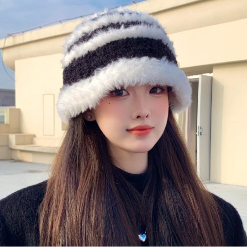 

Warm Winter Hat Cold Prevention Outdoor Fashion Minimalist Hat Women s Warm Plush Fisherman Hat
