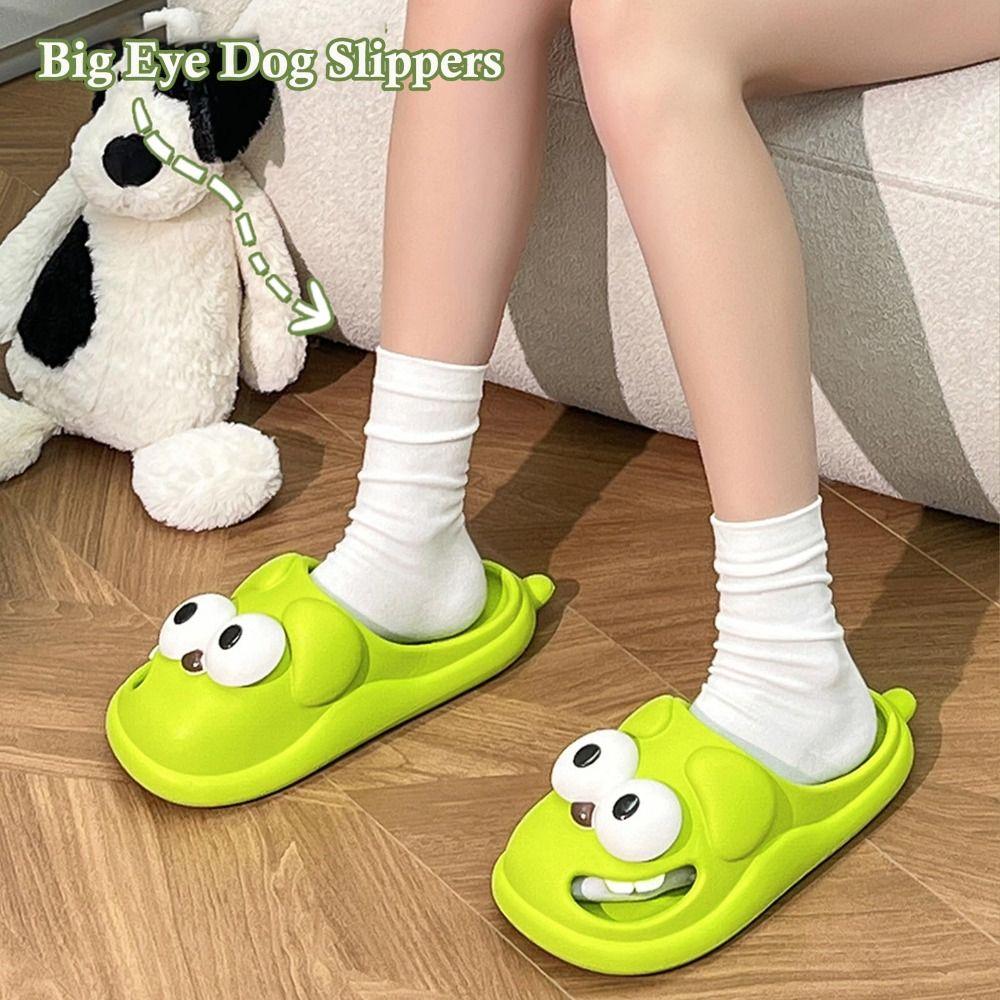 Pantofole Cane Occhi Grandi in PVC Design Divertente Pantofole Cartone Animato Pantofole Bacio Lingua Pantofole da Casa