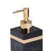 Reusable Resin Soap Dispenser Manual Empty Liquid Lotion Pump Bottle for Room Countertop