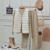 Womens Lightweight Down Vest V-Neck Loose Fit Short Plus Size Layering Fall 2025