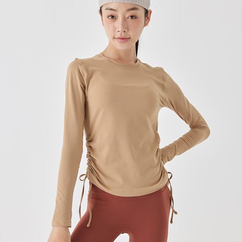 Women s Elastic Slim Fit Long Sleeve Yoga Top M