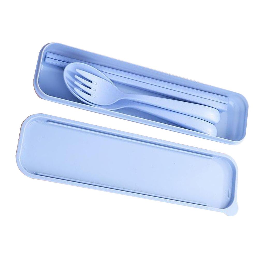 Reusable Travel Utensils Set with Case Portable Chopstick Fork Spoon Tableware Eco Friendly Cutlery Picnic Camping Utensils