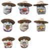 Hamster Car Decor Accessory Easy To Install Dashboard Ornament Fun Hamster Eating Seeds Vehicle Figurine for Interior