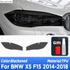 2 Stück Performance Autoscheinwerfer Schutzfolie Frontlicht Smoked Black TPU Aufkleber für BMW X5 F15 M F85 2014-2018 Zubehör