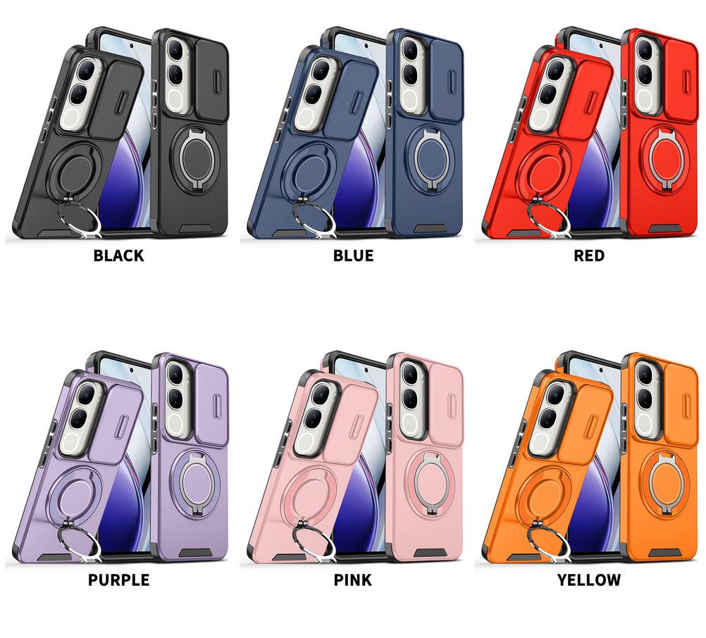 Protection Coulissante d'Appareil Photo Coque de Téléphone pour VIVO V40 Lite vivo v40 Pro VIVOV S19 Pro Support Métallique Housse Robuste