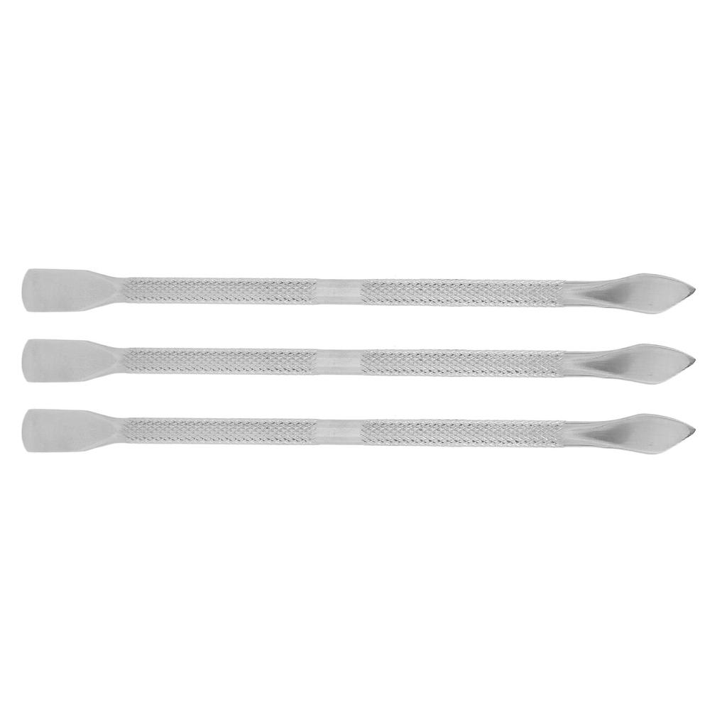 3Pcs Nail Cuticle Pusher Stainless Steel Cuticle Trimmer Remover Set Manicure Tool