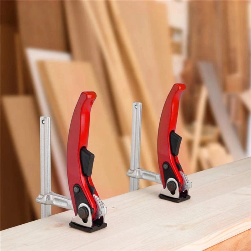 HOT Ratchet Table Clamp Quick Release Bar Clamp Steel Clamping F Track Clip for Hole Table and Guide Rail System