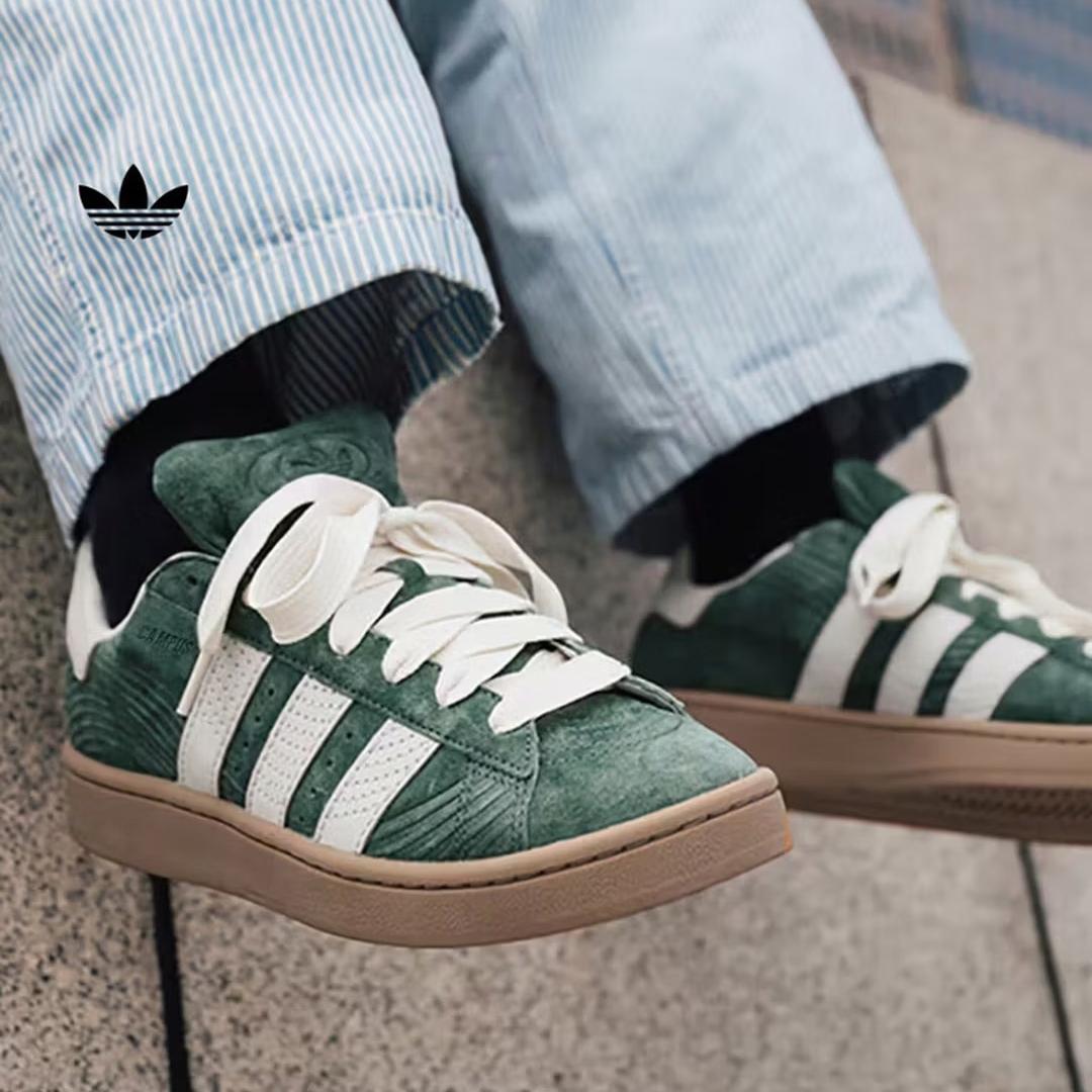 

Adidas Кеды-хлеб CAMPUS 00-х Классические Спортивные Кроссовки Adidas Трилистник IF4337 35.5 зелёный